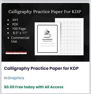 Calligraphy Practice Paper for KDP