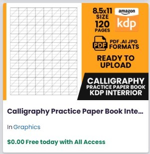 Calligraphy Practice Paper Book Interior